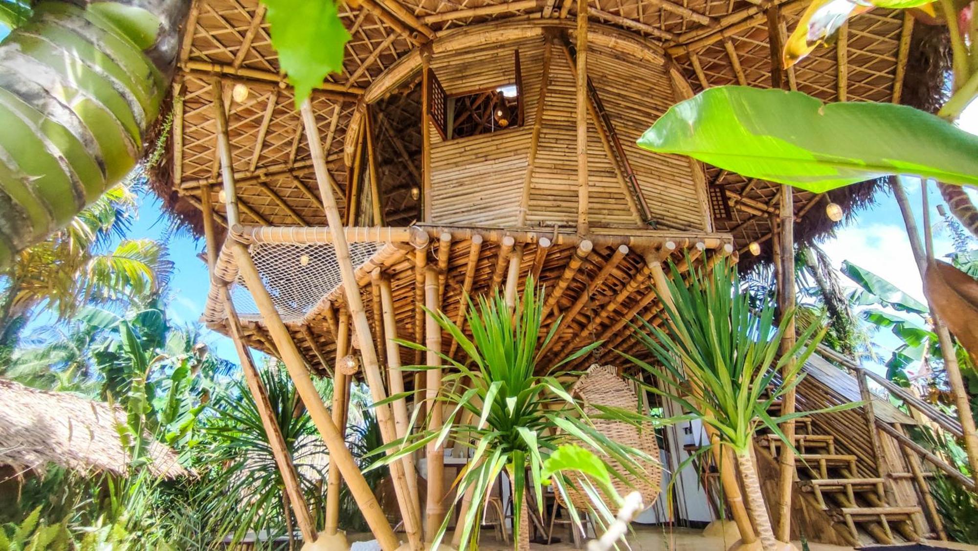 The Bamboo Houses - Tropical Garden & Empty Beach General Luna  Exterior photo