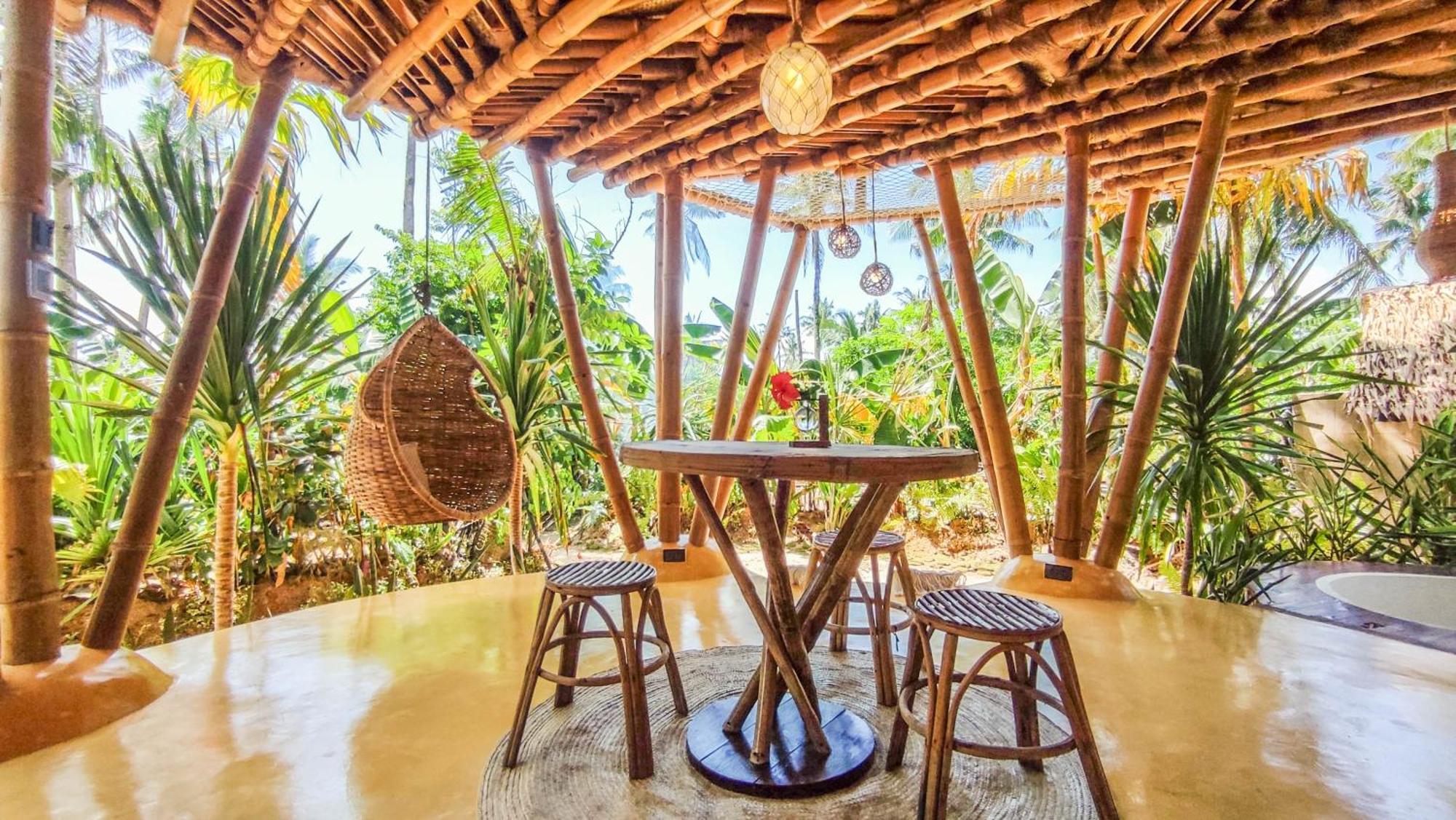 The Bamboo Houses - Tropical Garden & Empty Beach General Luna  Exterior photo