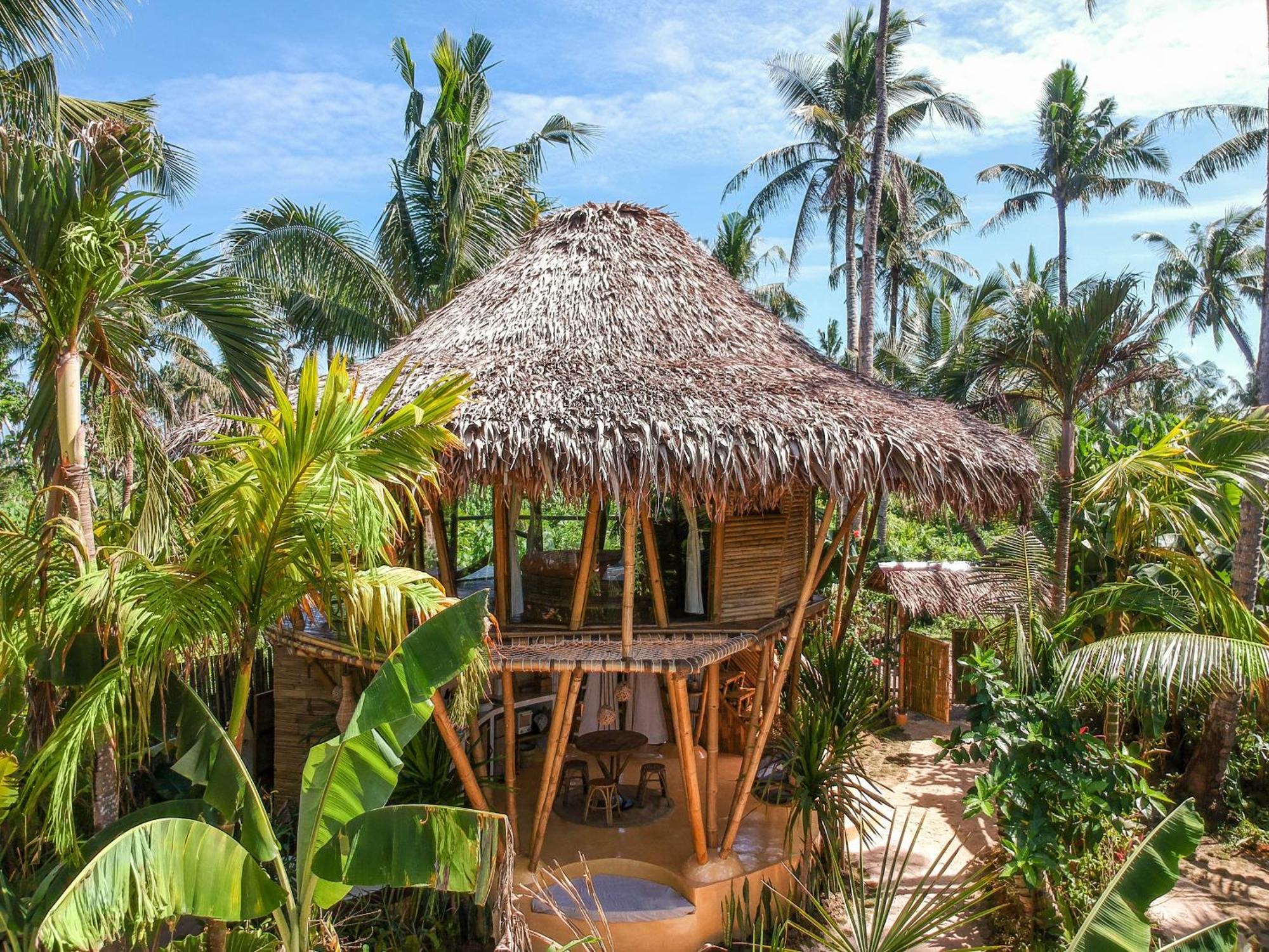 The Bamboo Houses - Tropical Garden & Empty Beach General Luna  Exterior photo